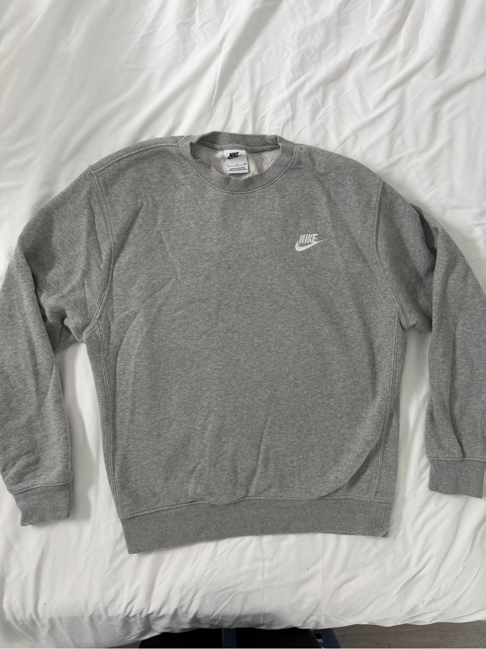 Nike Men's Grey Crewneck Sweatshirt GUC size S